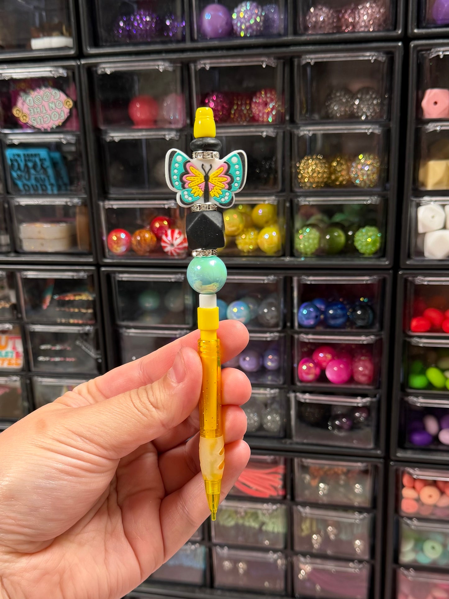 Butterfly Beaded Pencil