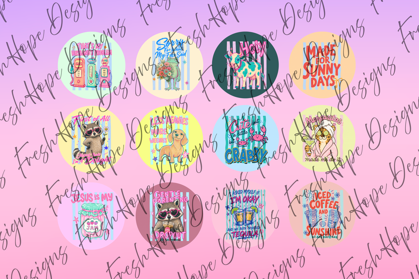 Striped Summer Cardstock