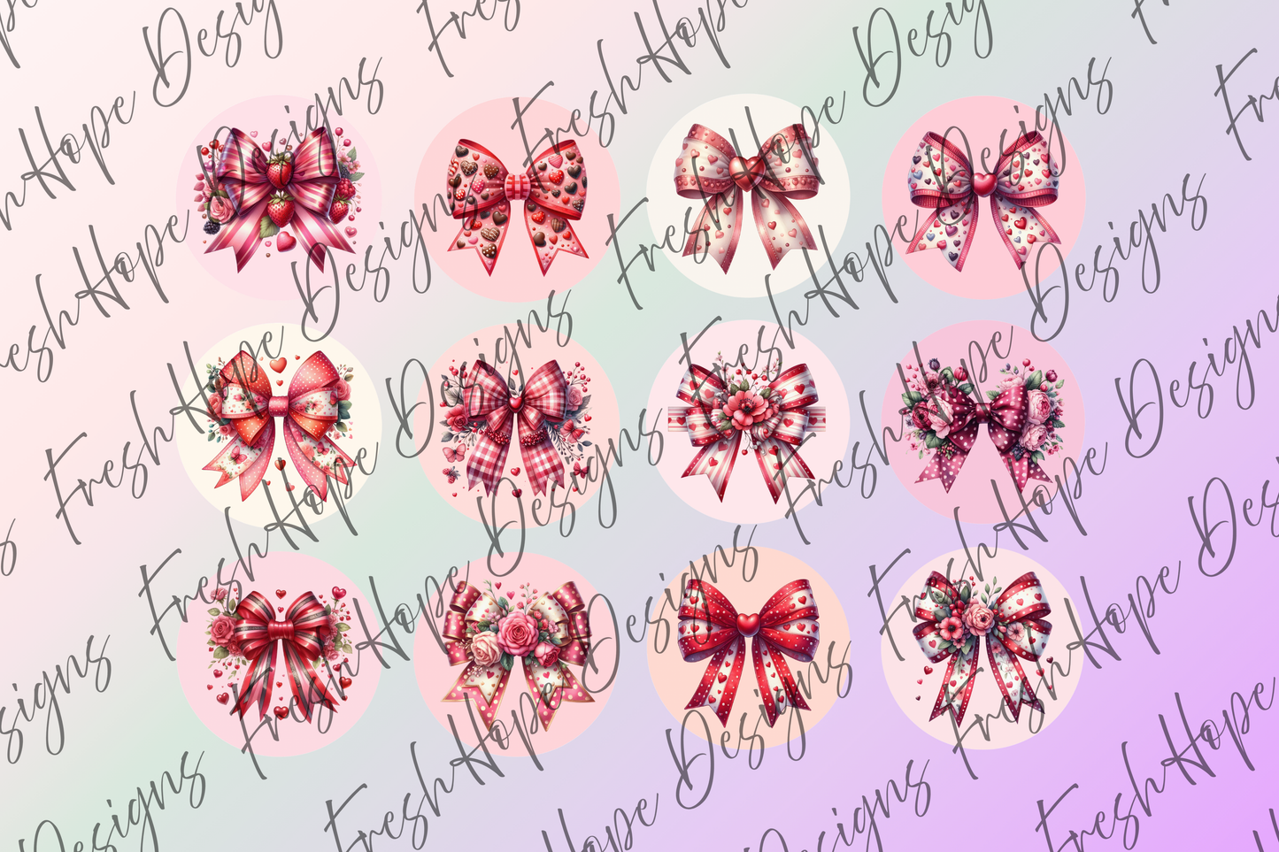 Valentine’s Bows Cardstock