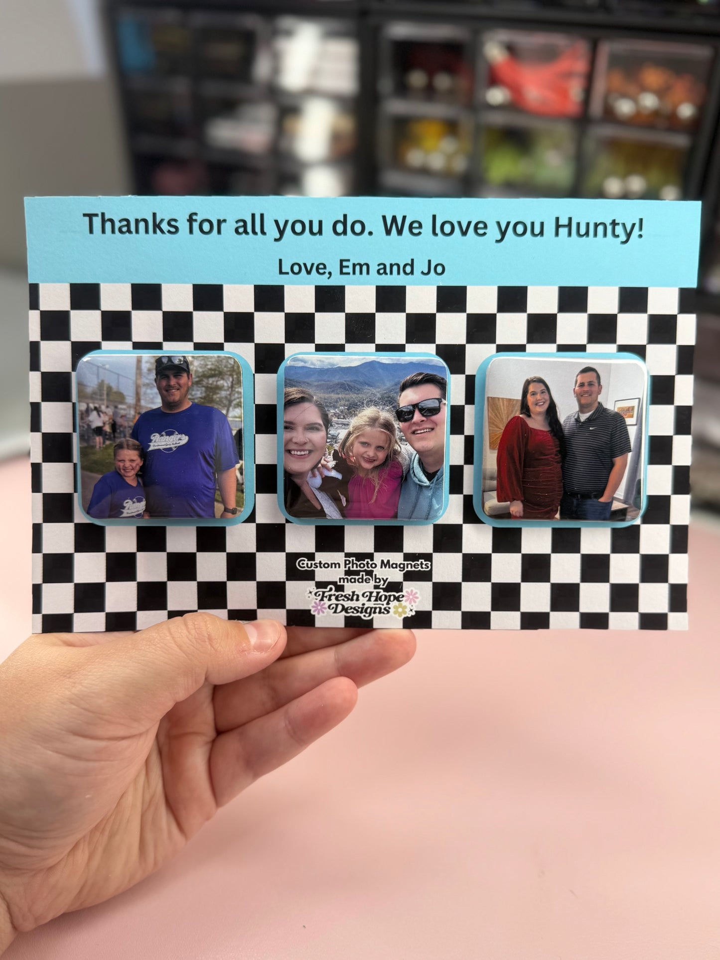 Custom Photo Magnet Gift Set