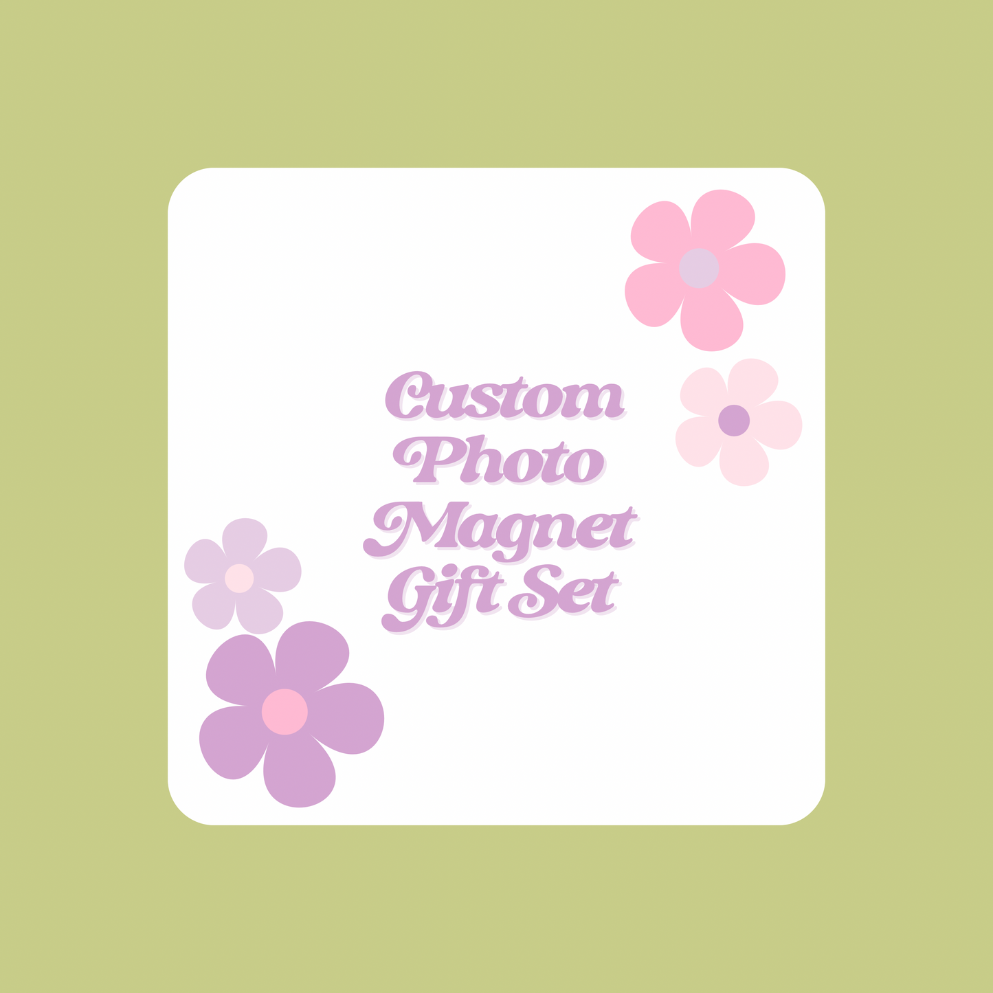 Custom Photo Magnet Gift Set