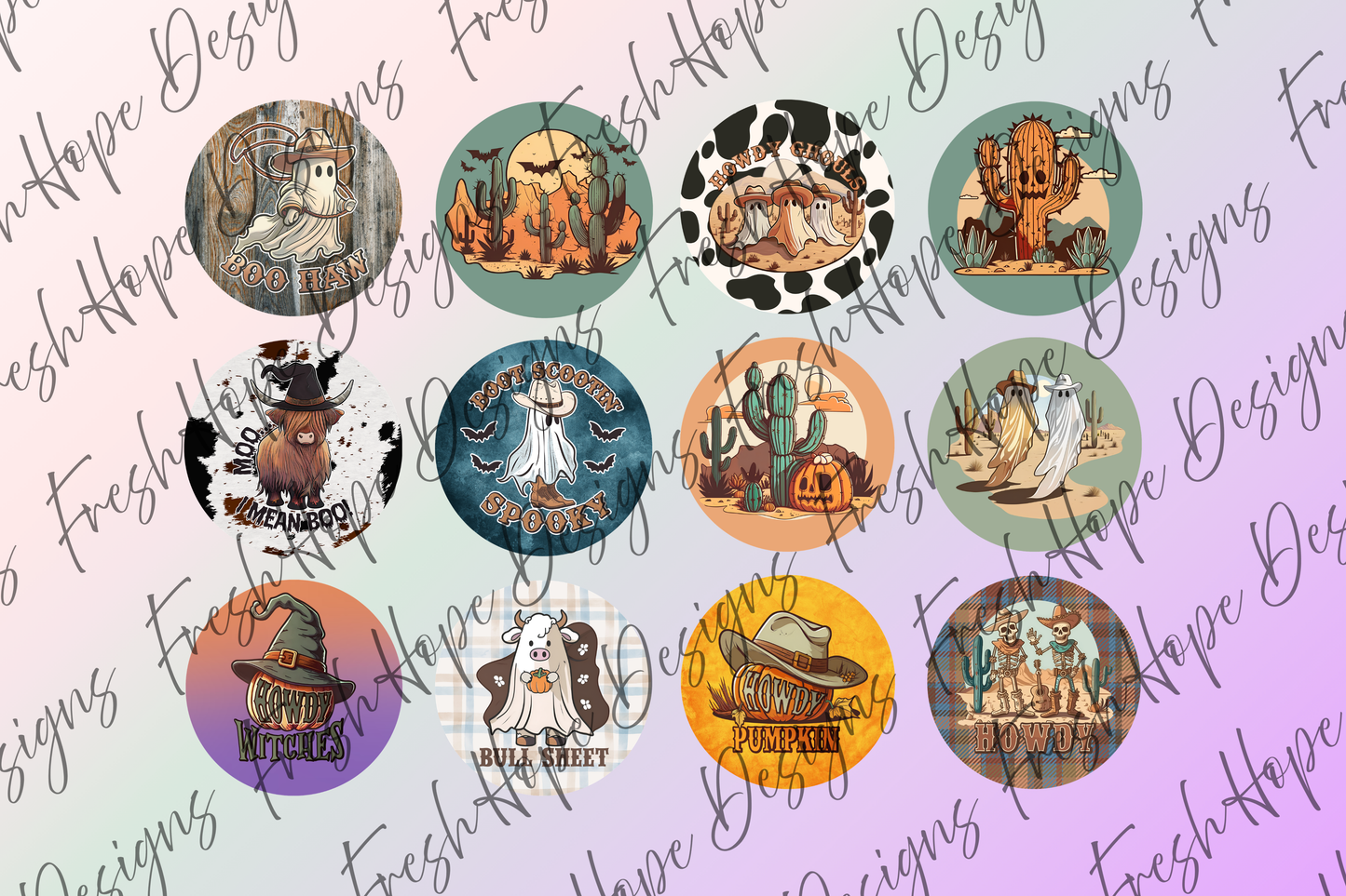 Halloween Western Cardstock