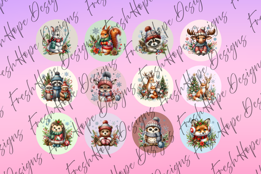 Winter Wonderland Animals Cardstock