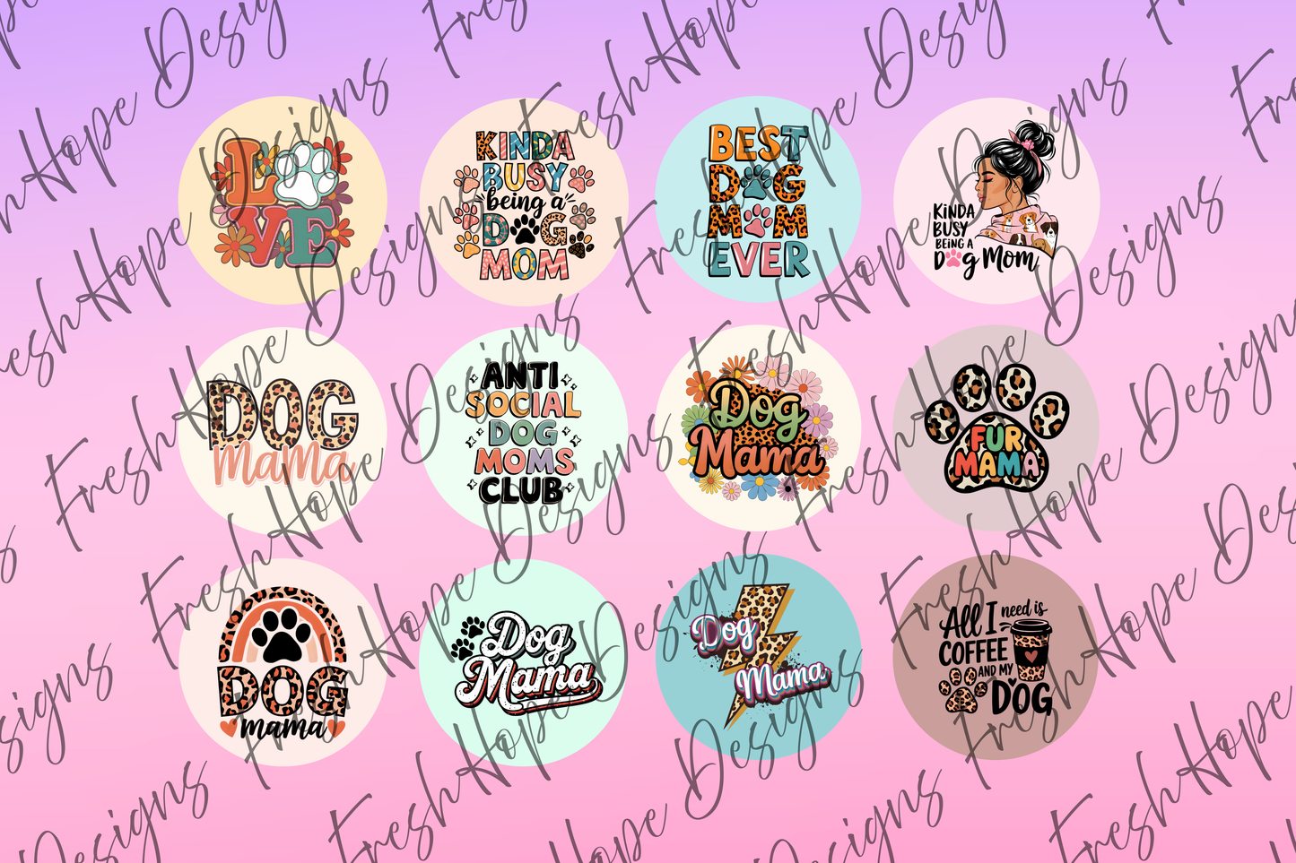 Dog Mom Cardstock