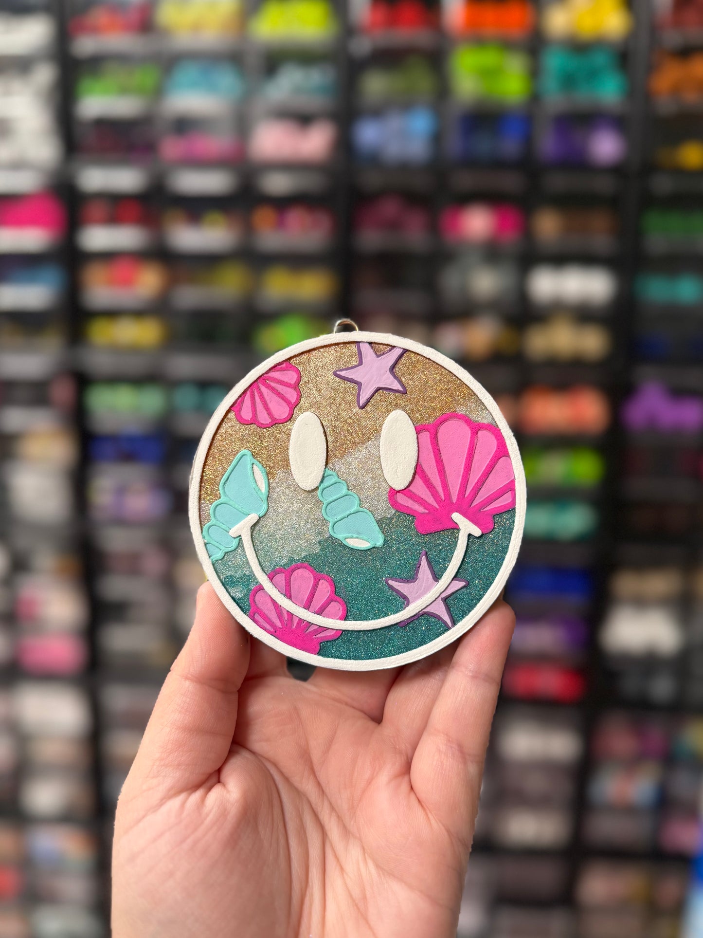 Custom Beach Smiley Freshie