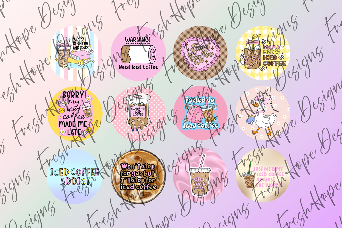 Iced Coffee Girly Cardstock