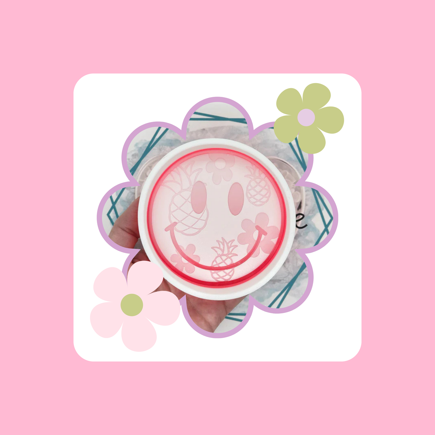 Custom Smiley with Pineapples Freshie