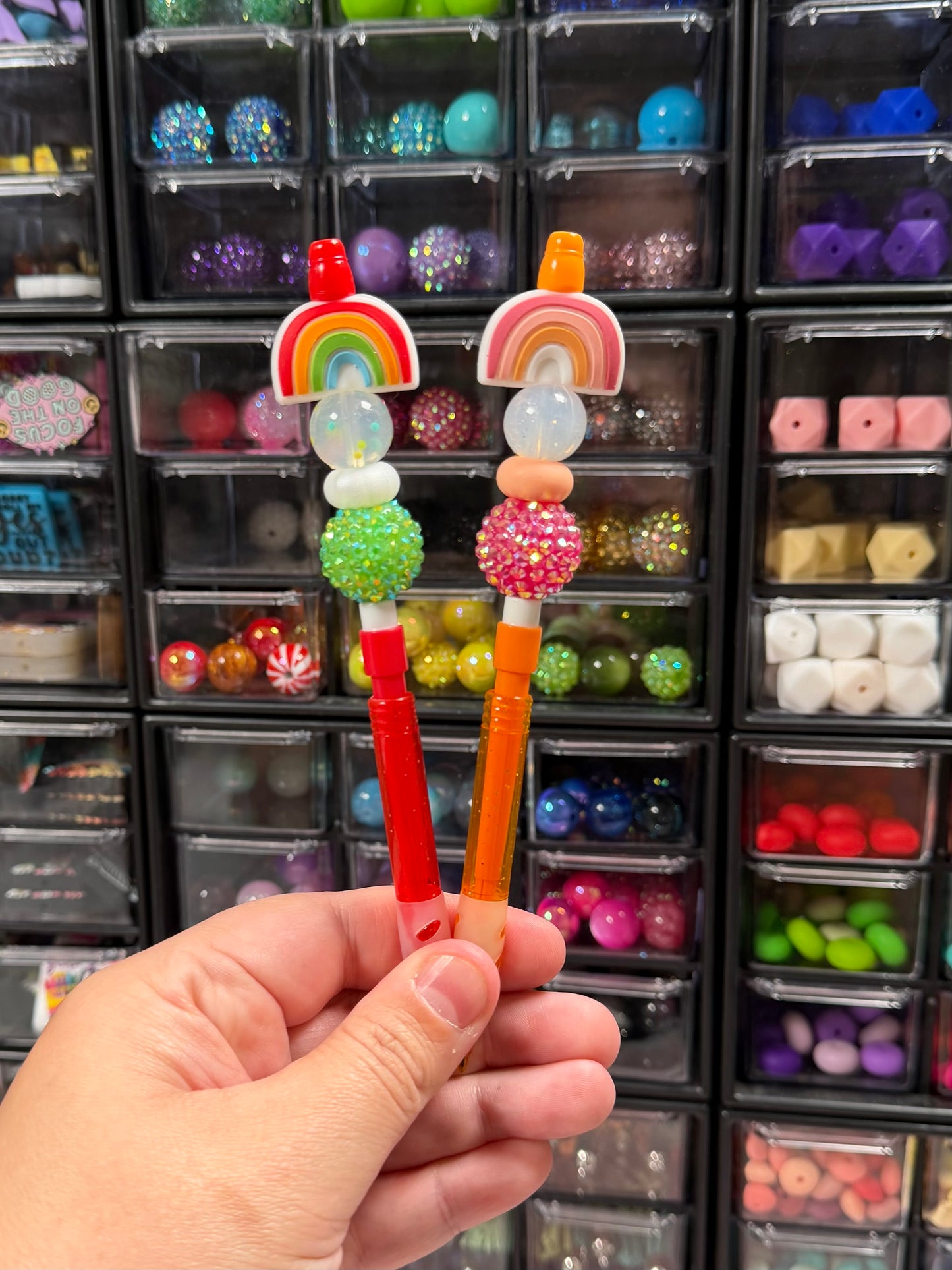 Rainbow Beaded Pencil