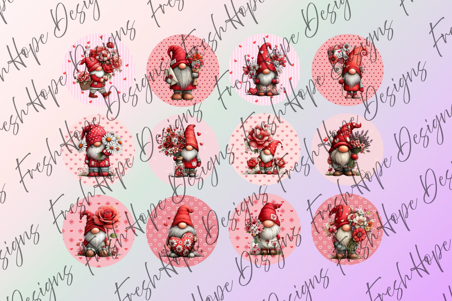 Valentine’s Gnomes Cardstock