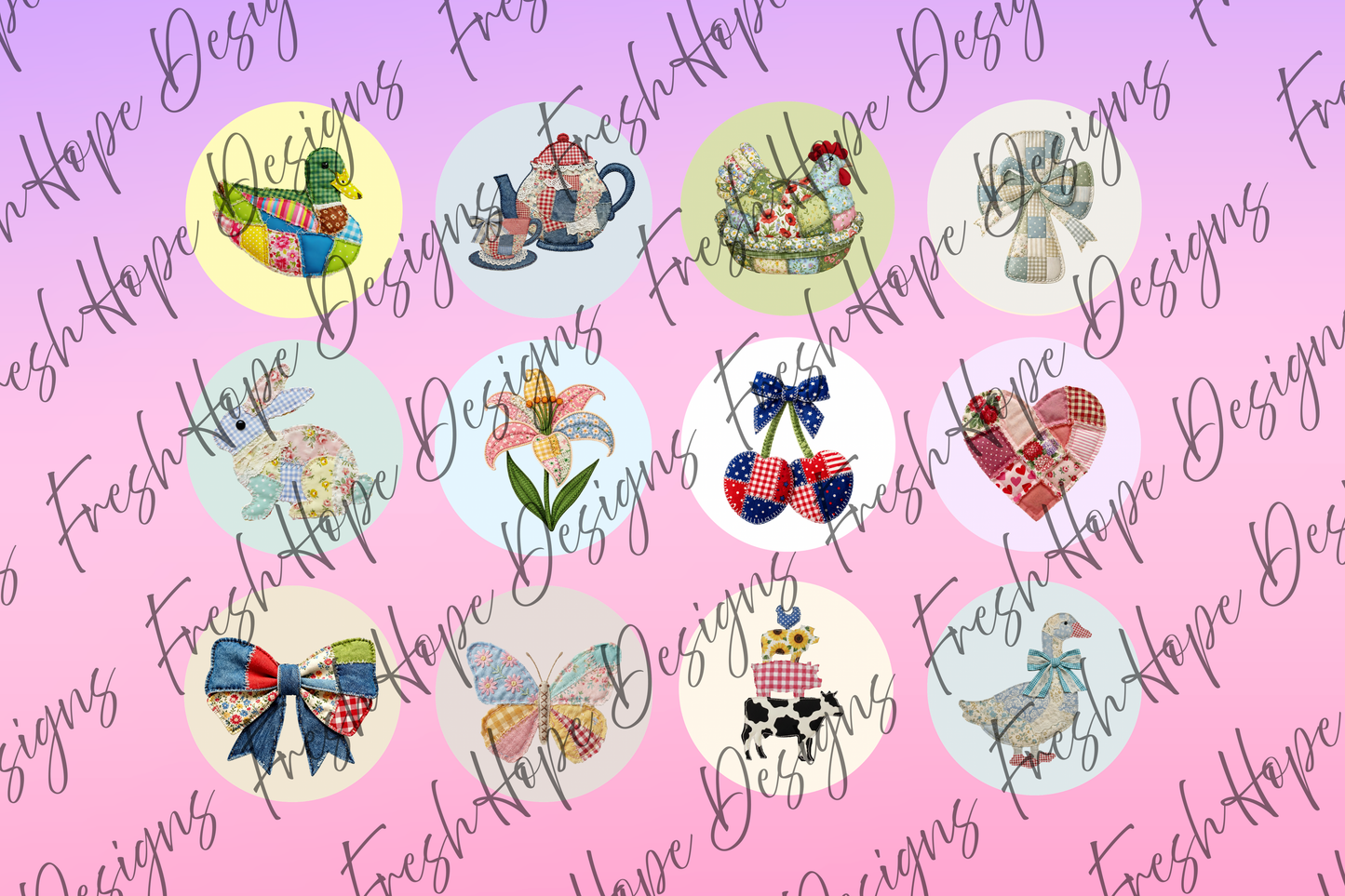 Vintage Patchwork Cardstock