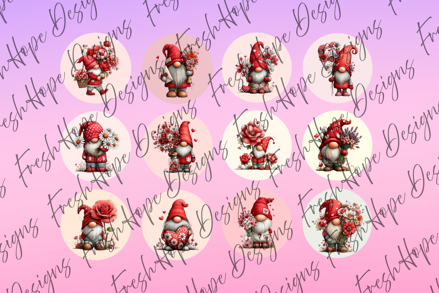 Valentine’s Gnomes Cardstock