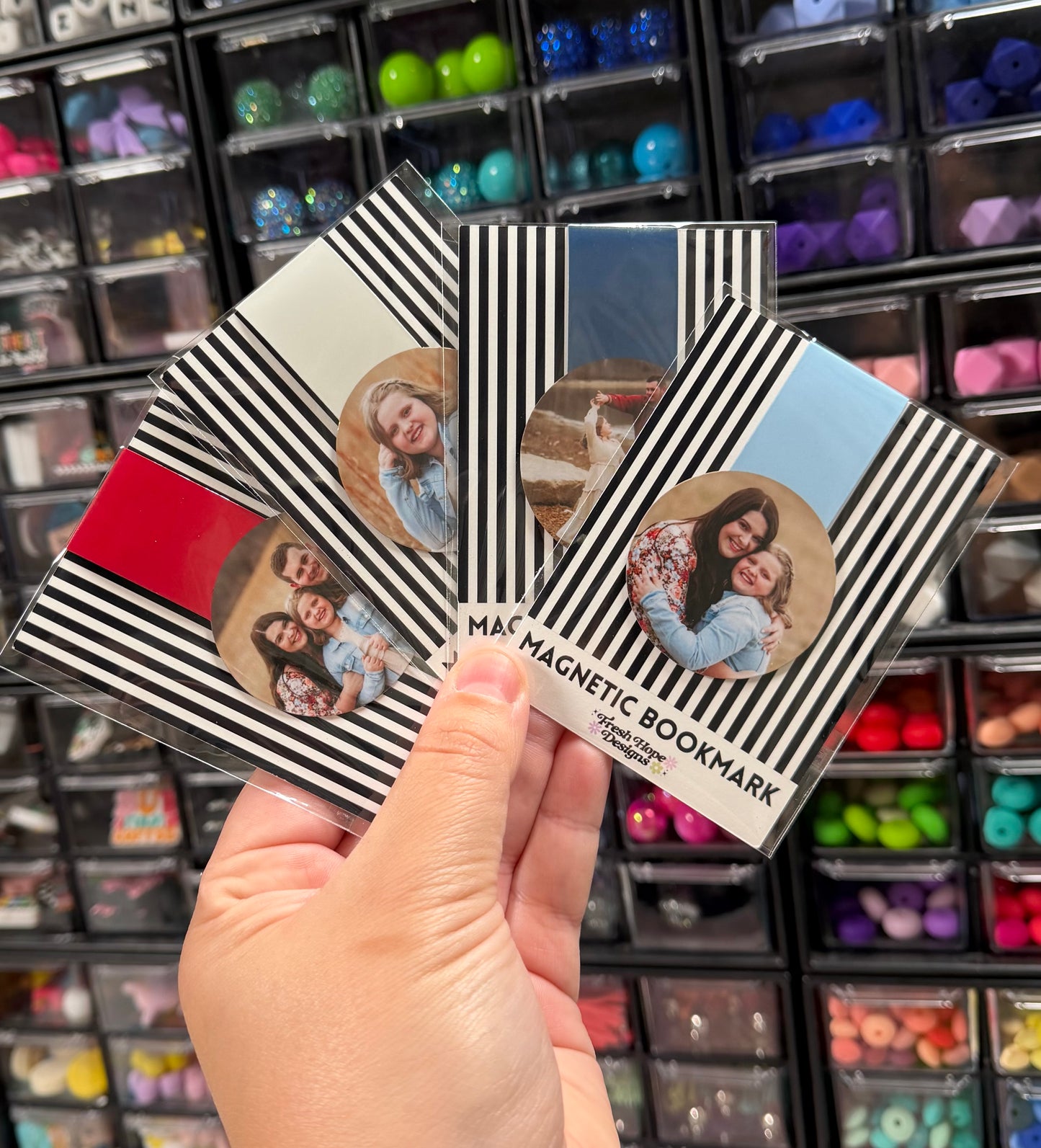 Custom Photo Magnetic Bookmark