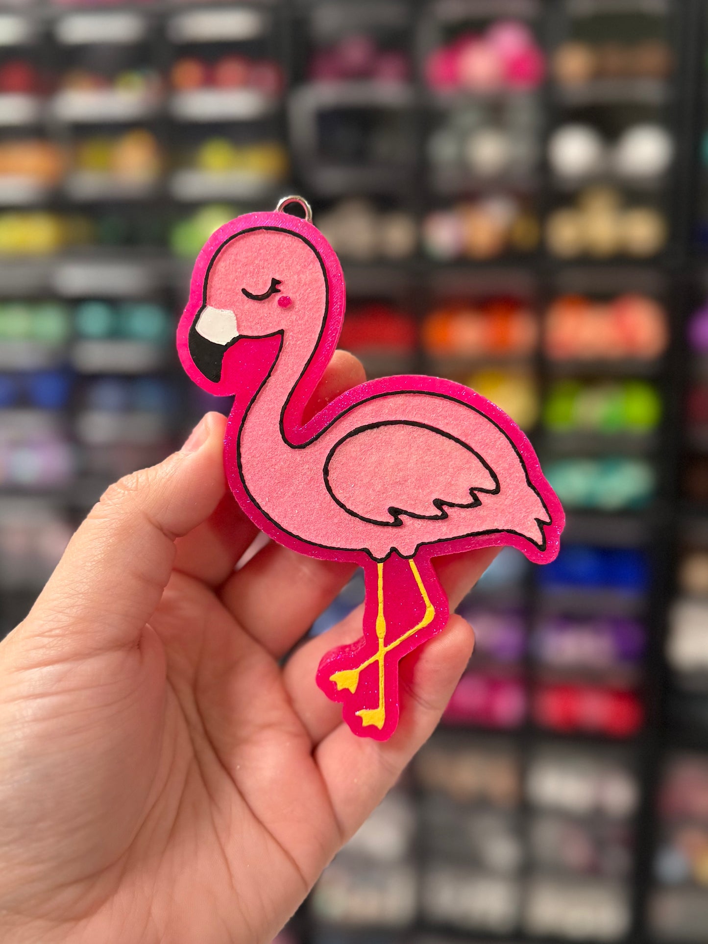 Custom Flamingo Freshie