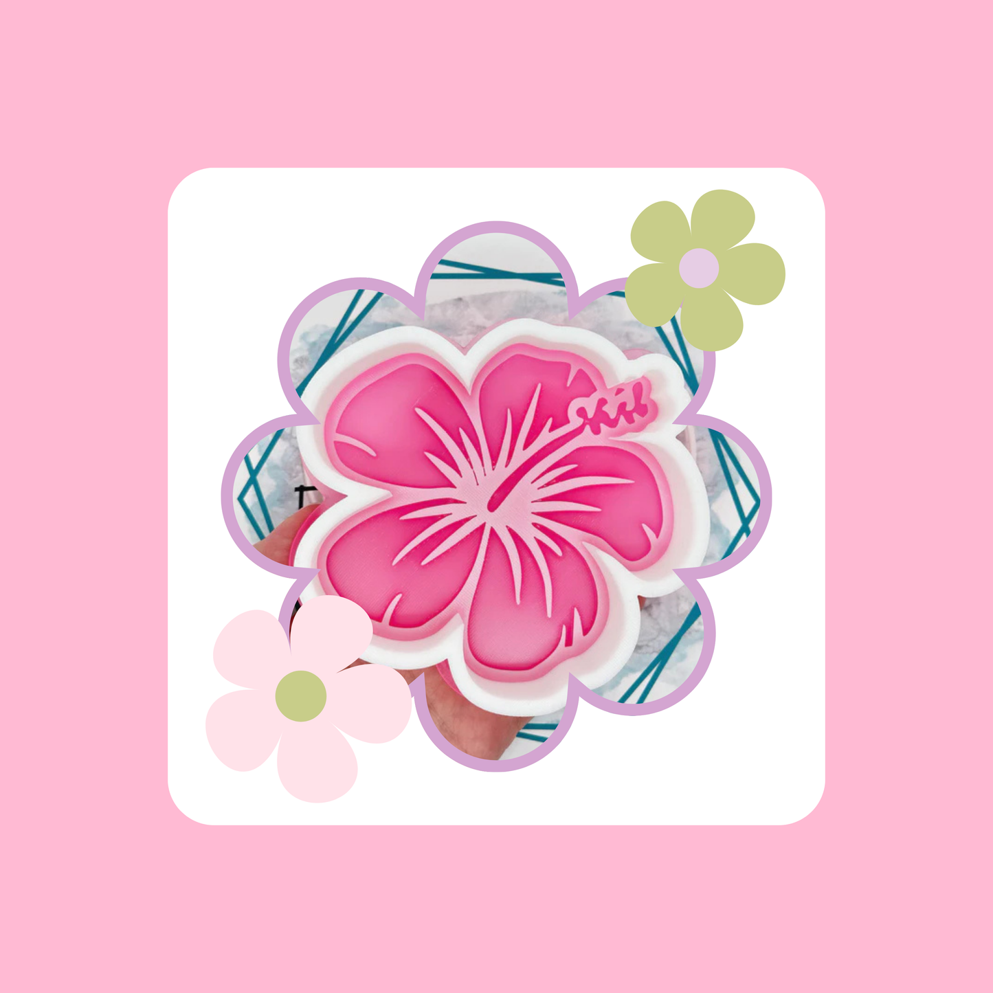 Custom Hibiscus Flower Freshie