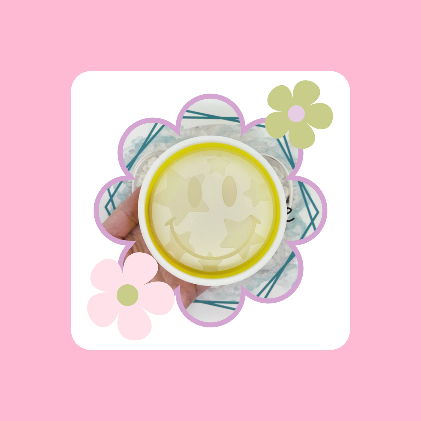 Custom Smiley with Stars Freshie