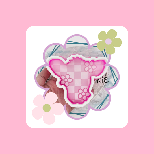 Custom Checkered Cow Freshie