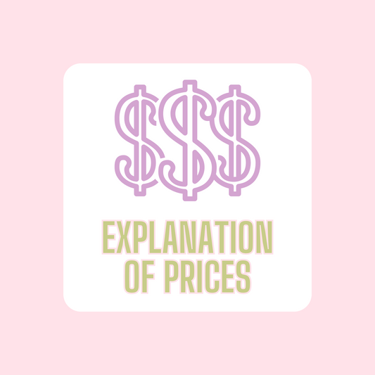 Explanation Of Prices