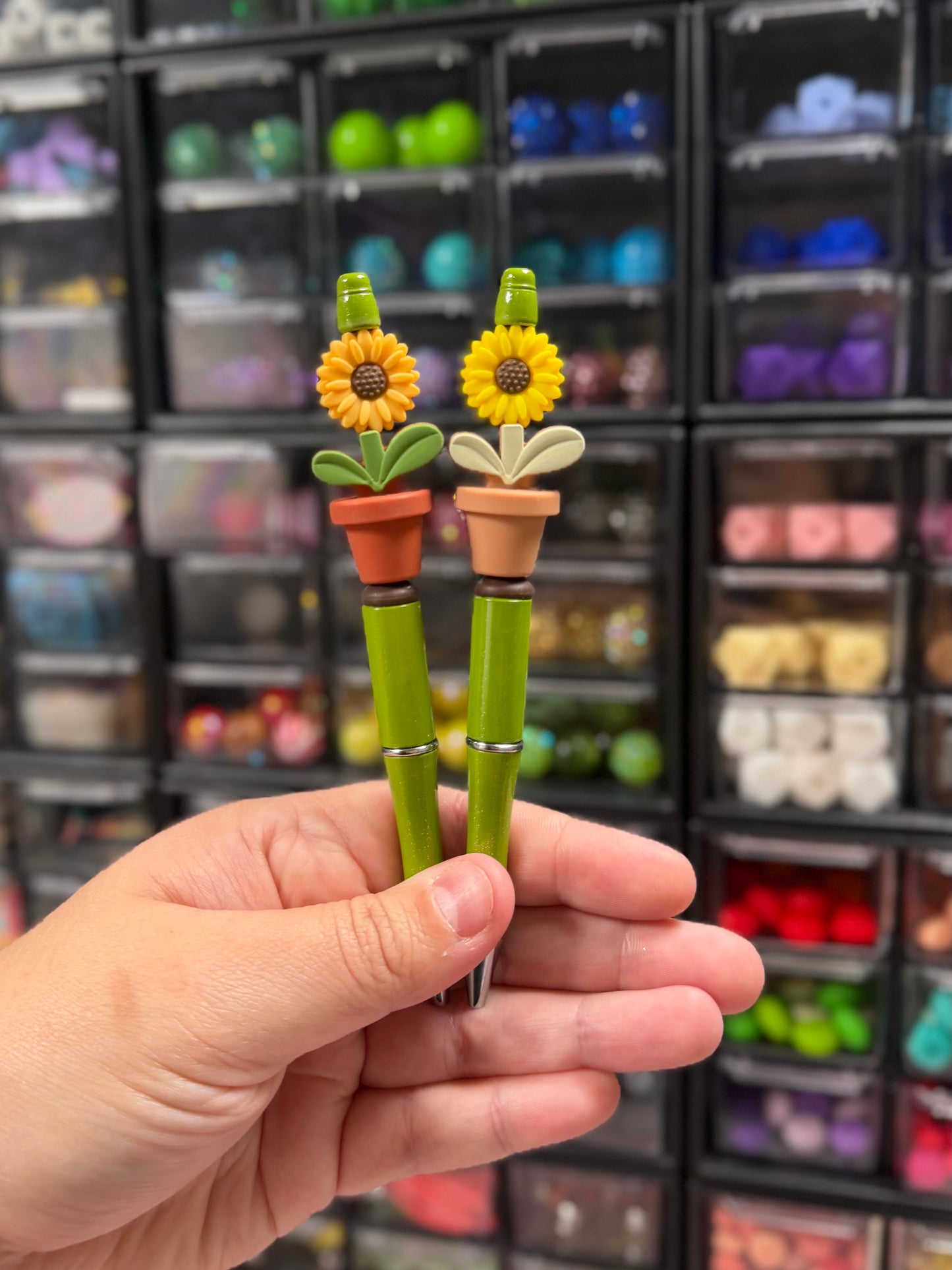 Sunflower Beaded Pen