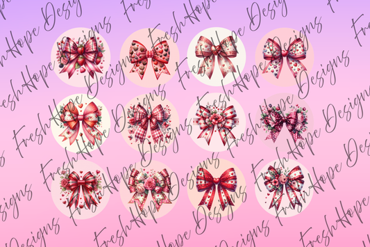 Valentine’s Bows Cardstock