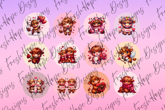 Valentine’s Cows Cardstock