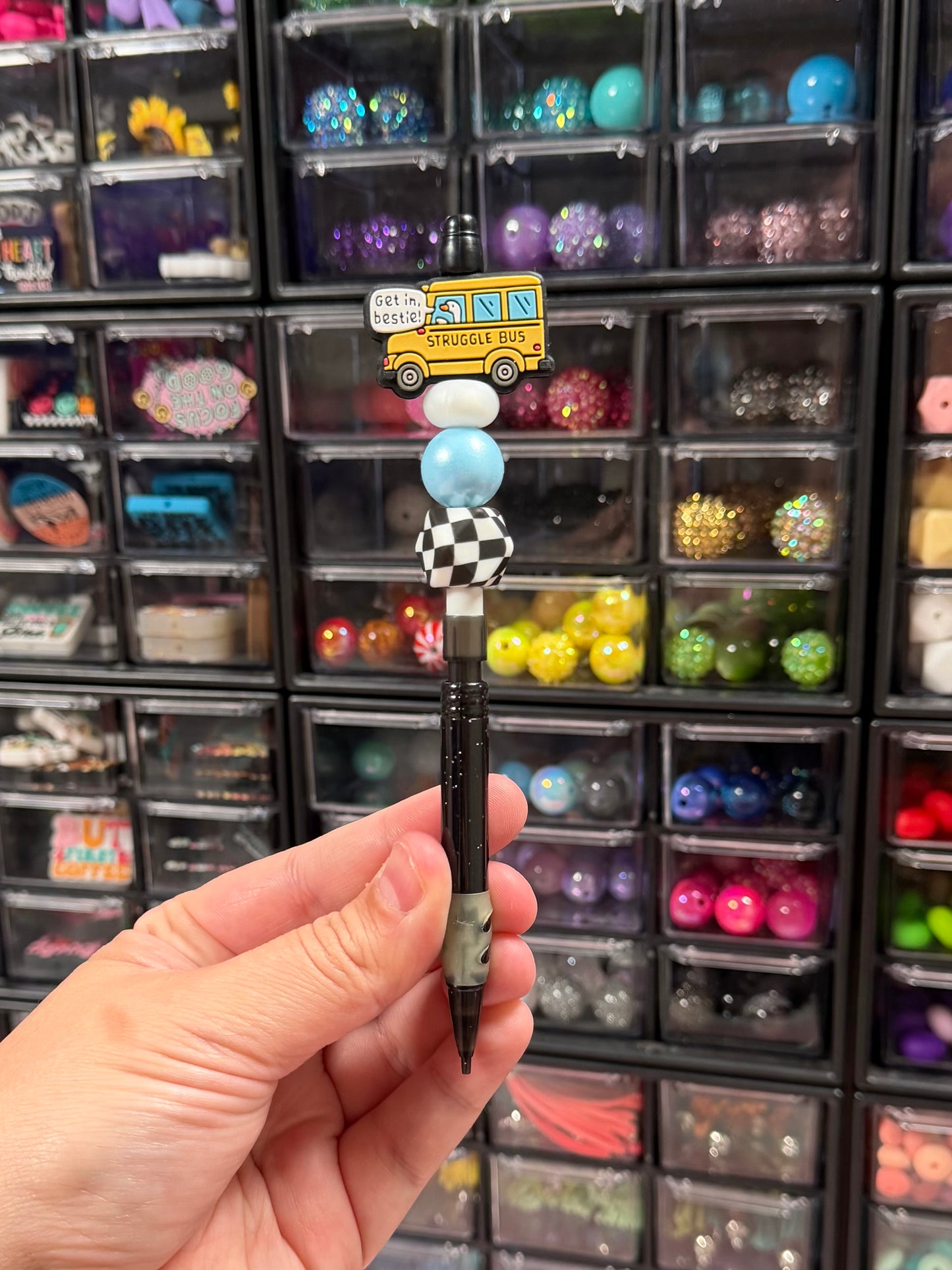 Struggle Bus Beaded Pencil