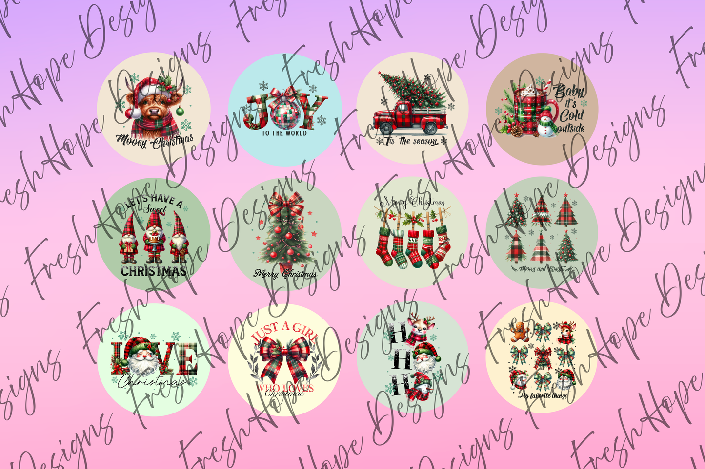 Christmas Plaid Cardstock