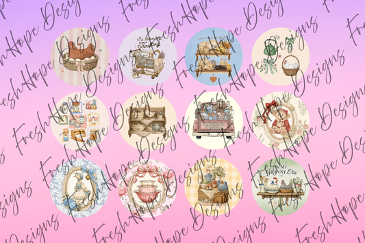 Vintage Thrifting Cardstock