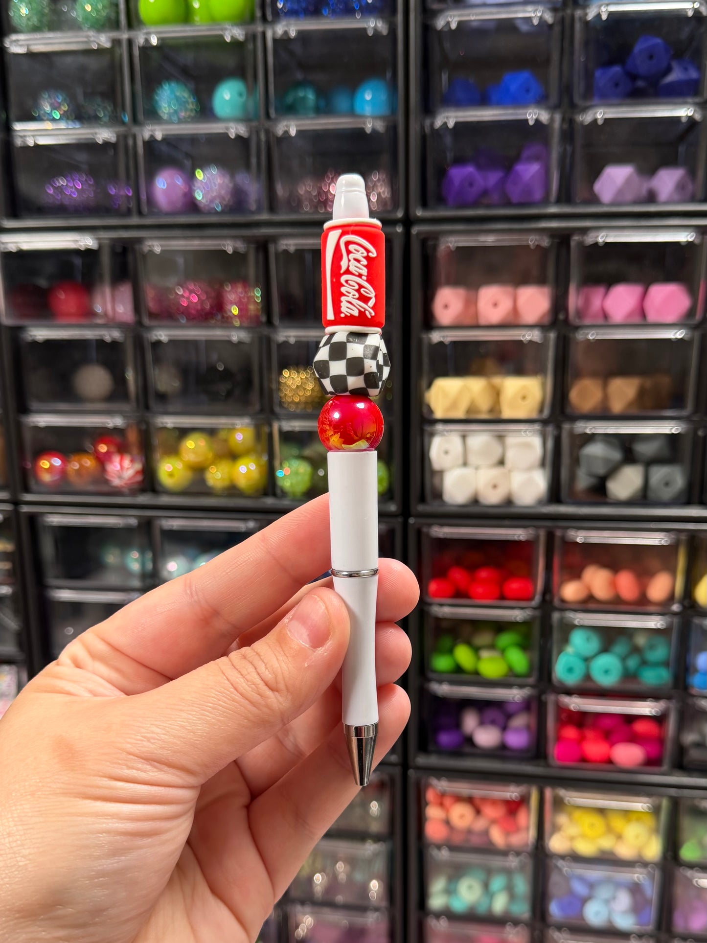 Coke Beaded Pen
