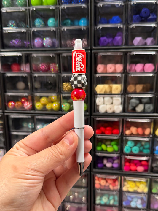 Coke Beaded Pen
