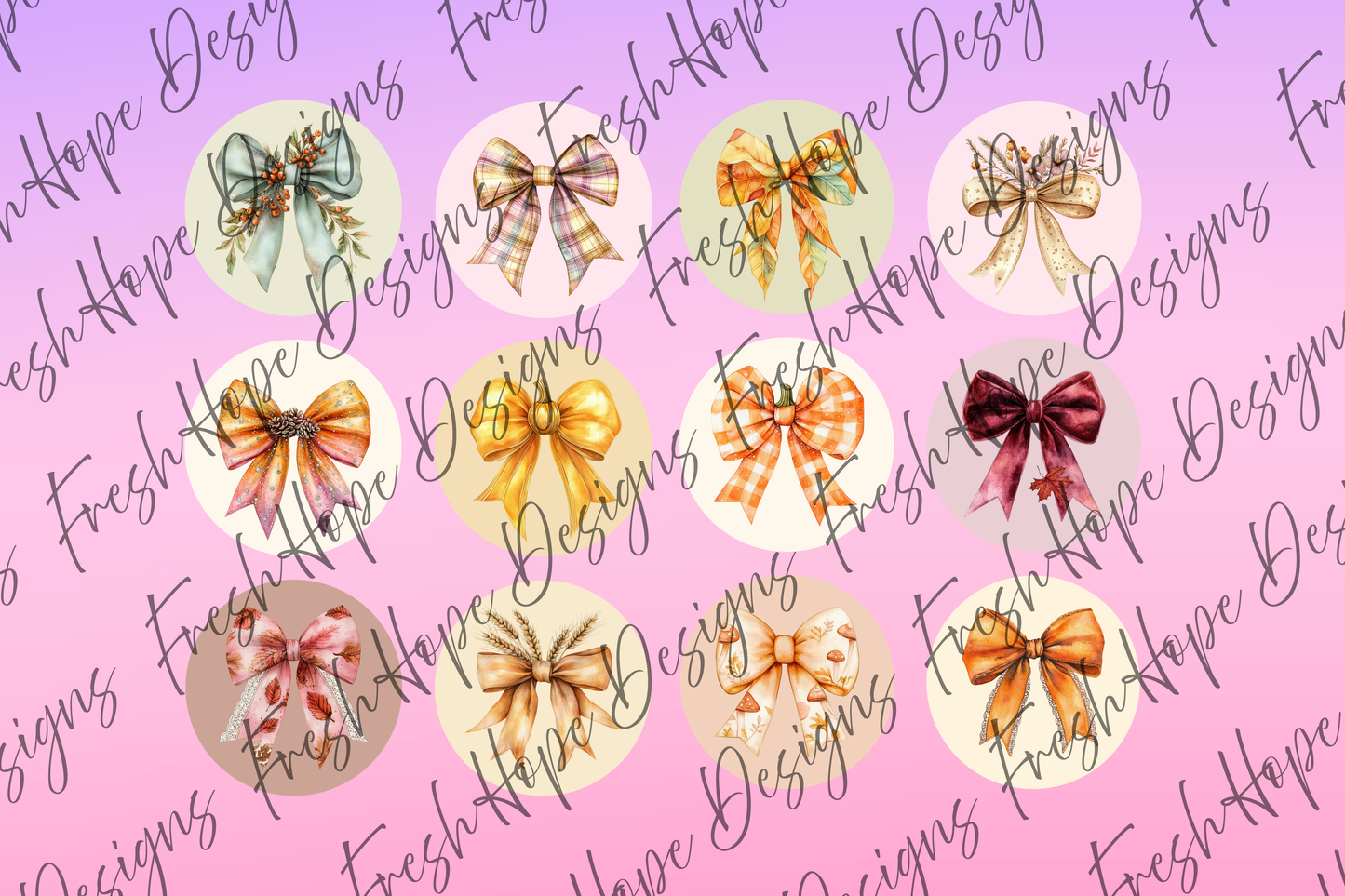 Fall Bows Cardstock