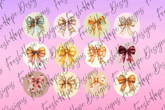 Fall Bows Cardstock