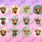 Watercolor Highland Cow Cardstock