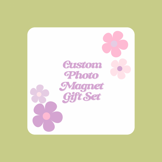 Custom Photo Magnet Gift Set