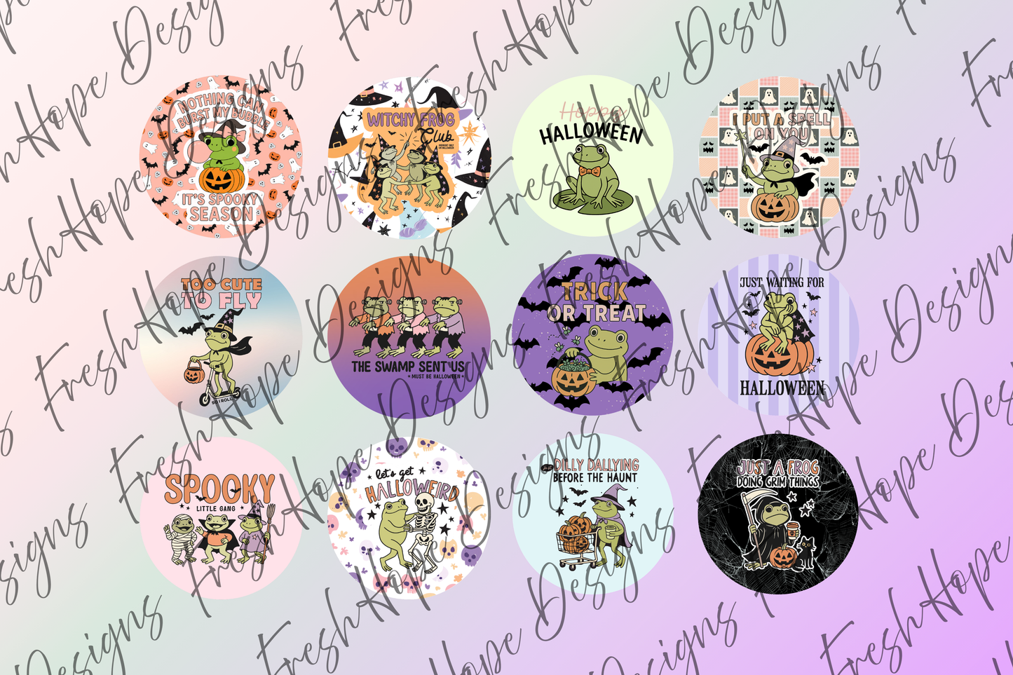 Halloween Frogs Cardstock