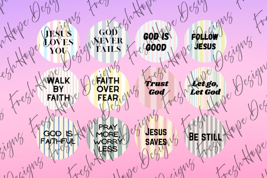 Faith-filled Phrases Cardstock