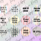 Faith-filled Phrases Cardstock