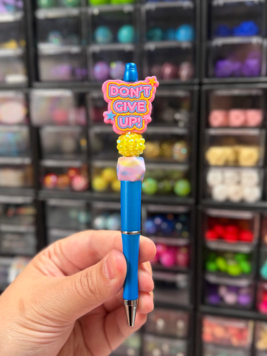 Don’t Give Up Beaded Pen