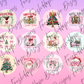 Pink Christmas Cardstock
