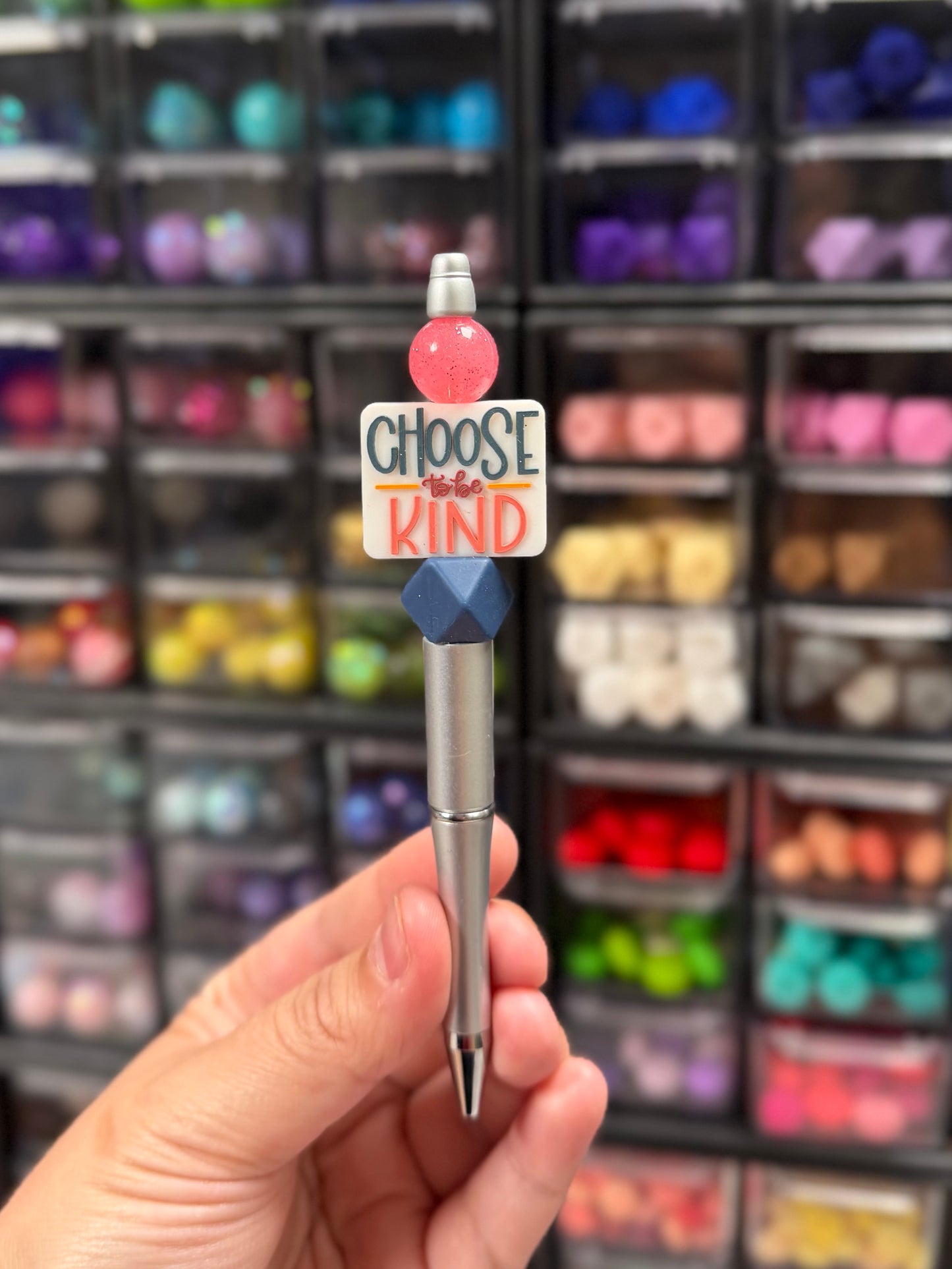 Choose To Be Kind Beaded Pen