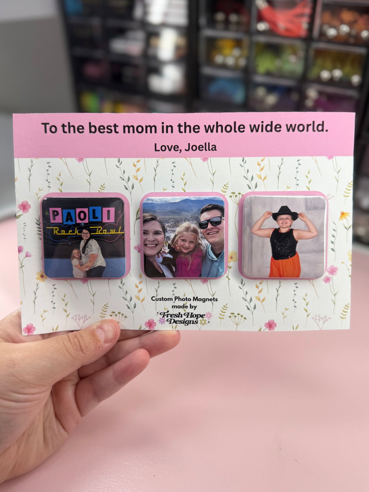 Custom Photo Magnet Gift Set