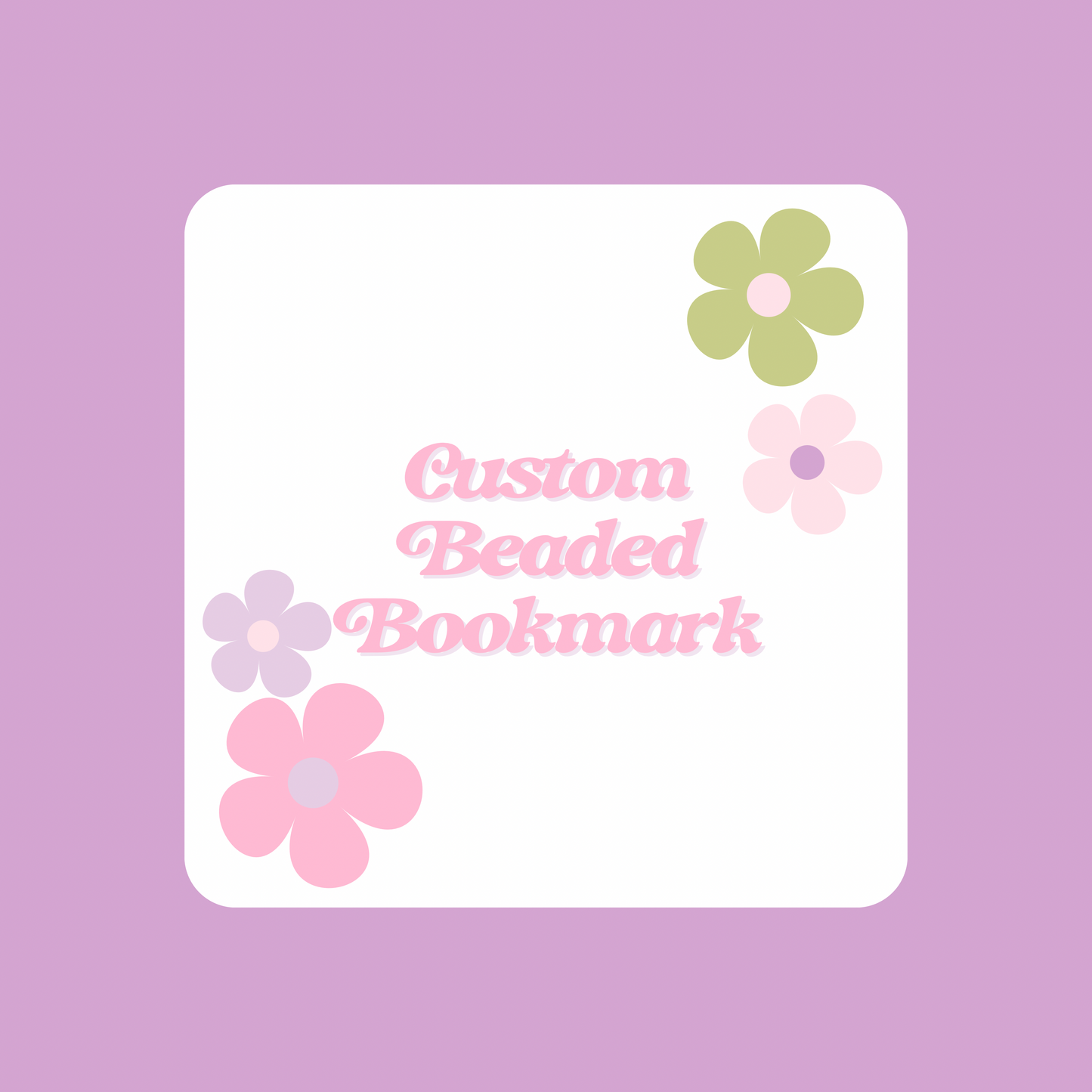 Custom Beaded Bookmark