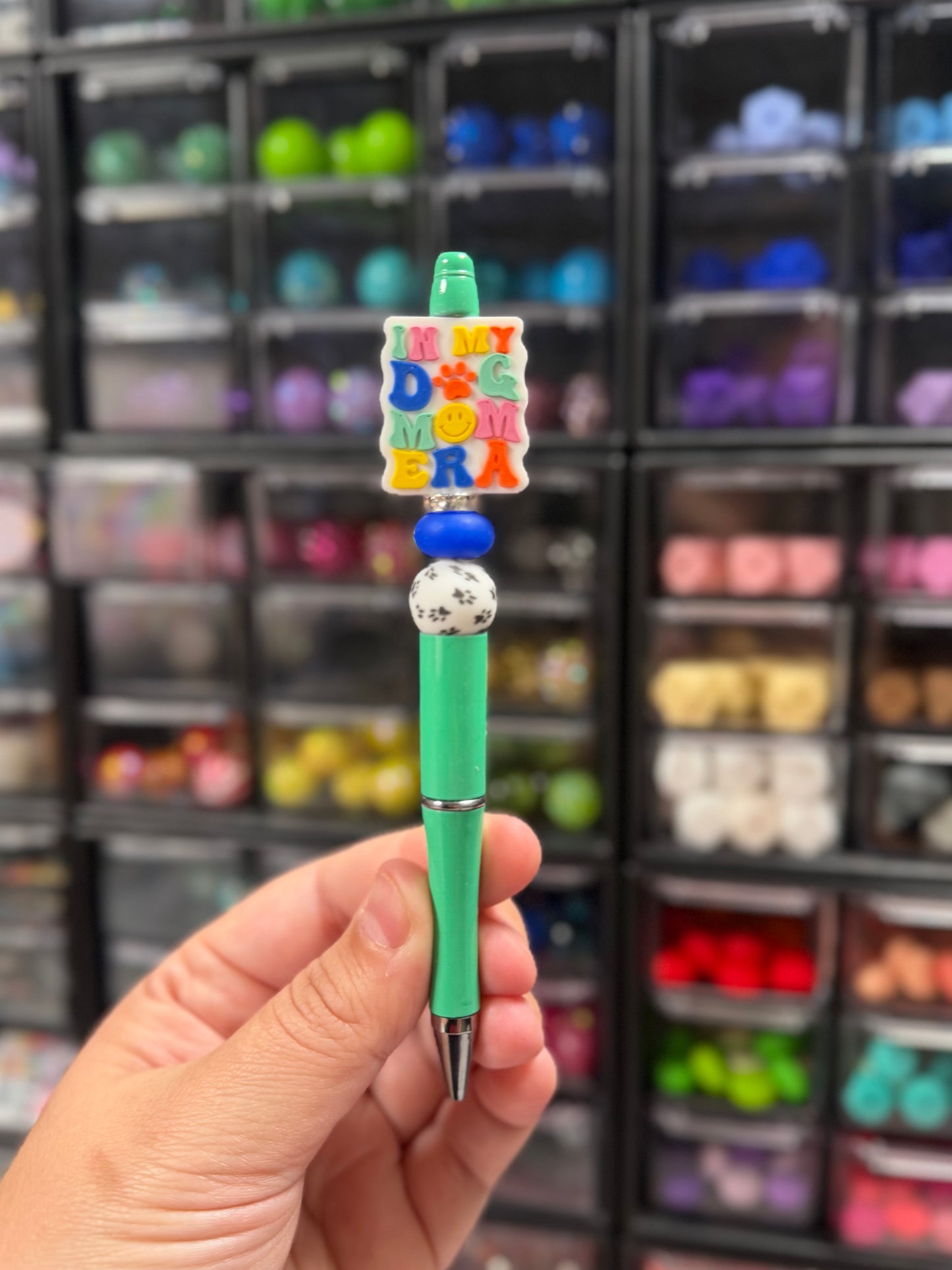 In My Dog Mom Era Beaded Pen