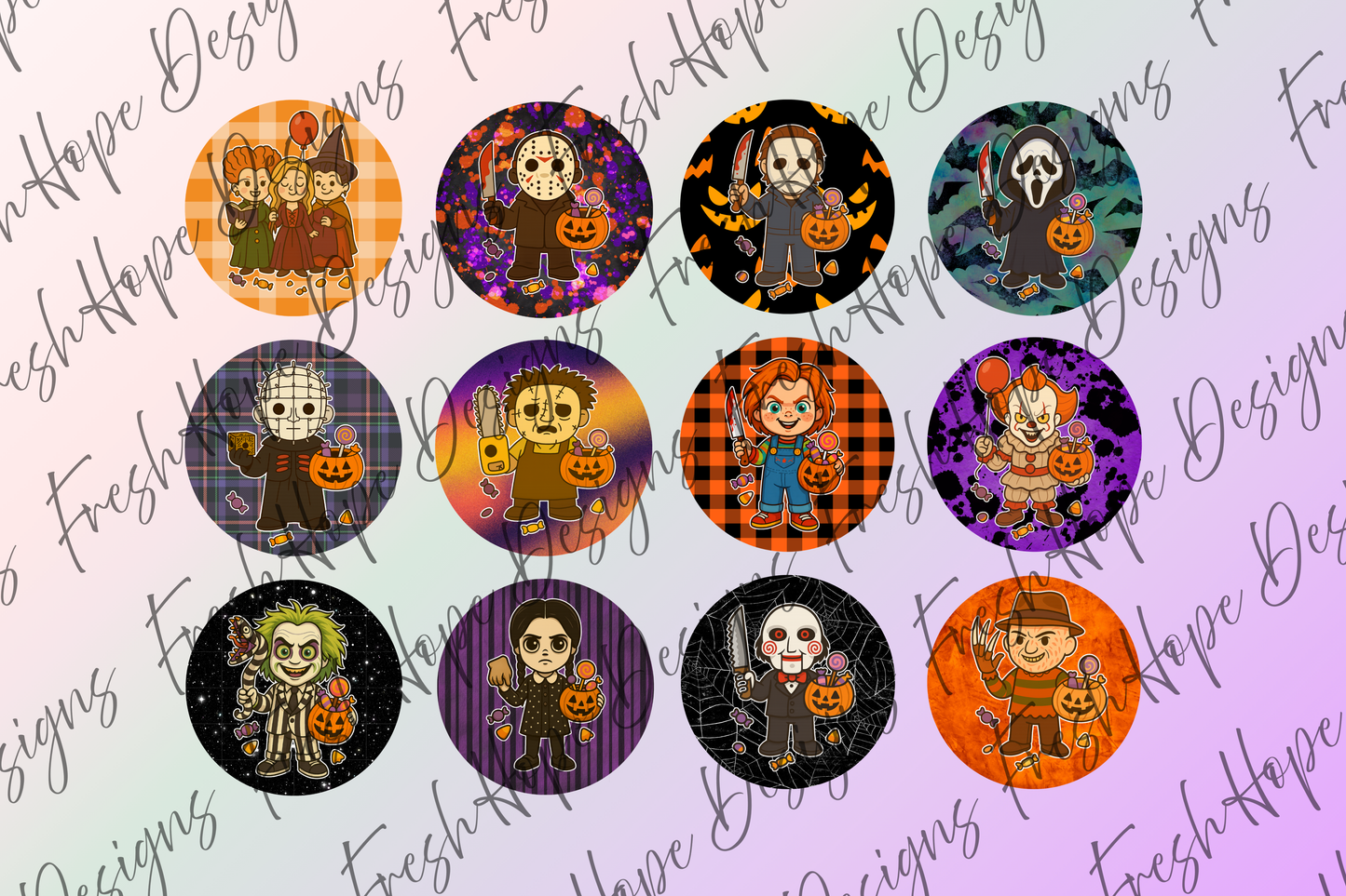 Halloween Characters Cardstock