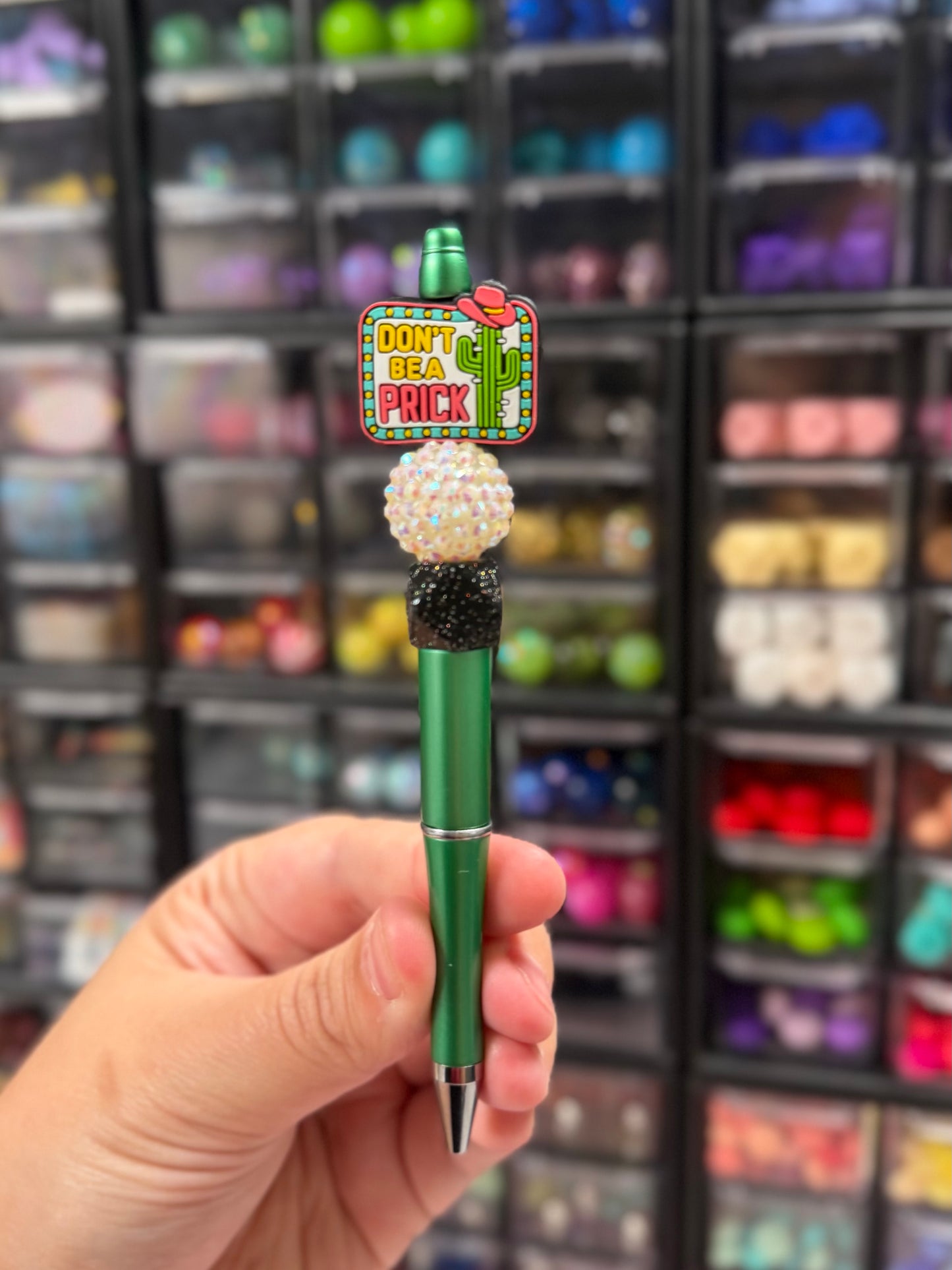 Don’t Be A Prick Beaded Pen