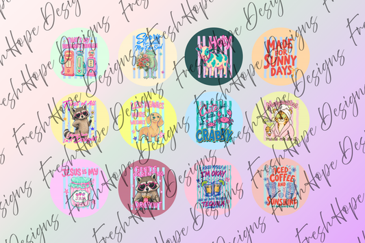 Striped Summer Cardstock