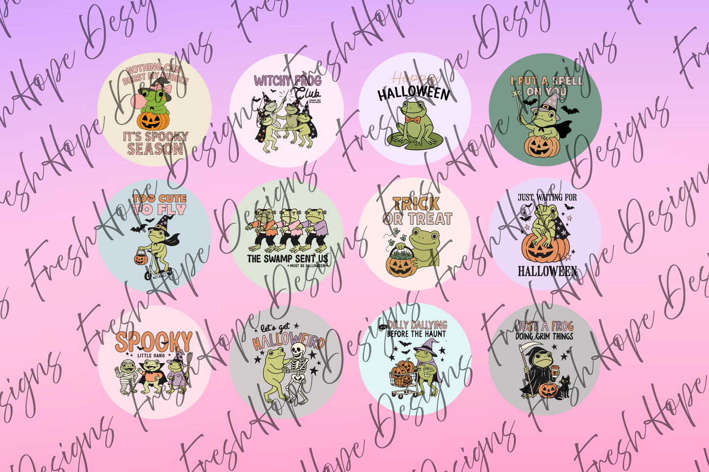Halloween Frogs Cardstock