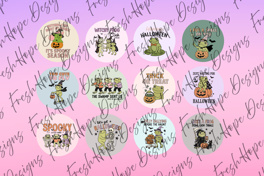 Halloween Frogs Cardstock