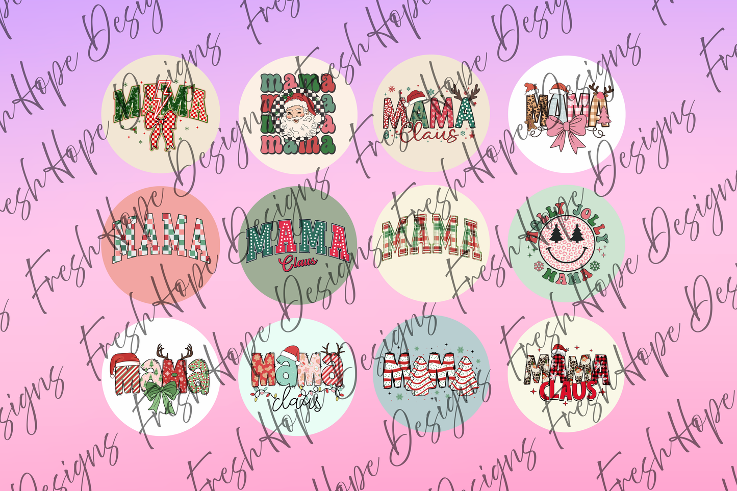 Christmas Mama Cardstock