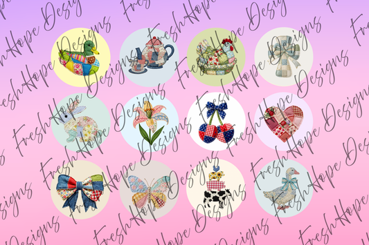 Vintage Patchwork Cardstock