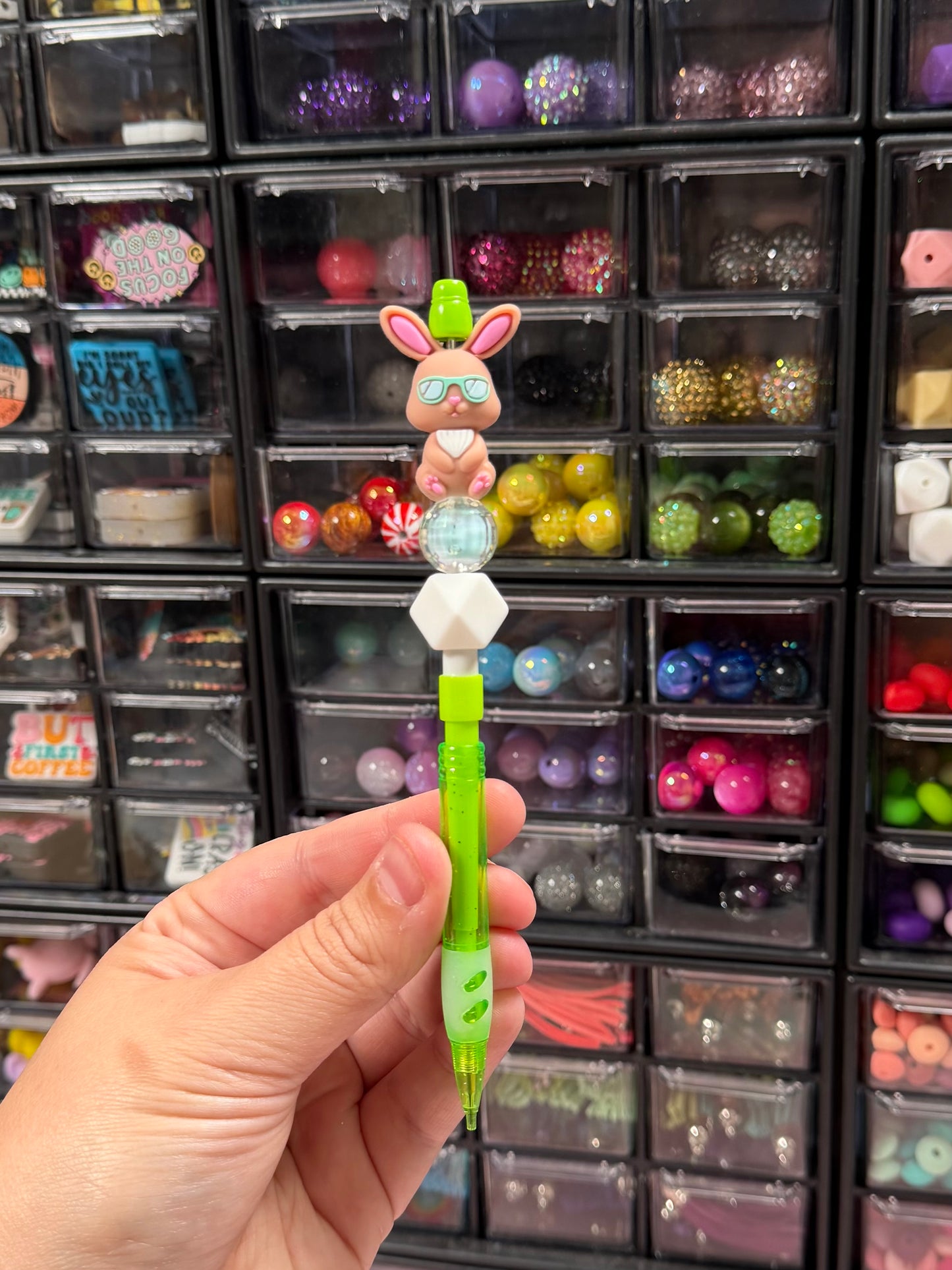 Cool Bunny Beaded Pencil